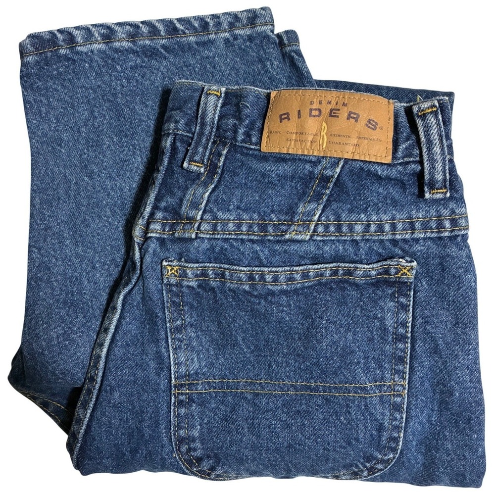 Vintage Denim Riders Made in USA Mom Jeans 10P High Rise Tapered 100% Cotton